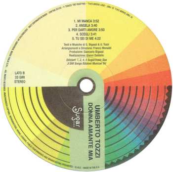 LP Umberto Tozzi: Donna Amante Mia