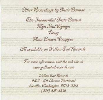 CD Uncle Bonsai: Sponge Boy