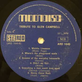LP Unknown Artist: Tribute To Glen Campbell