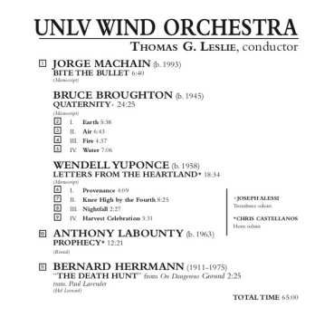 CD UNLV Wind Orchestra: Quaternity