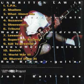 CD Unwritten Law: Blue Room