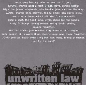 CD Unwritten Law: Blue Room