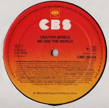 LP USA For Africa: We Are The World