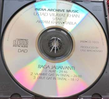 CD Vilayat Khan: Raga Jaijaivanti