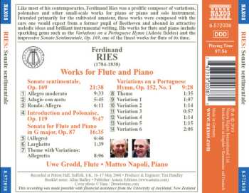 CD Uwe Grodd: Ries: Works for Flute and Piano
