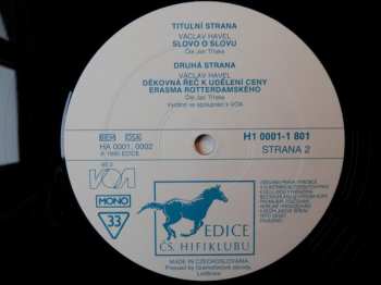 LP Václav Havel: Slovo O Slovu