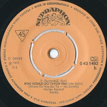 SP Kdo Vchází Do Tvých Snů (Má Lásko) / Nepospíchej