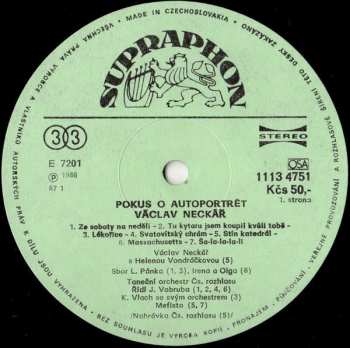 2LP Václav Neckář: Pokus O Autoportrét