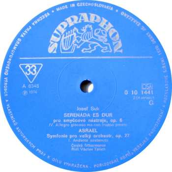 3LP/Caja Josef Suk: Talichovský Archiv (I.) - Skladby Josefa Suka