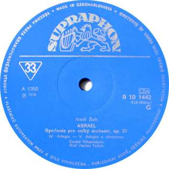 3LP/Caja Josef Suk: Talichovský Archiv (I.) - Skladby Josefa Suka