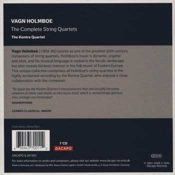 7CD/Caja Vagn Holmboe: The Complete String Quartets