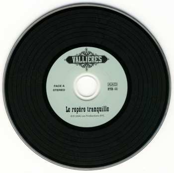 CD Vincent Vallières: Le Repère Tranquille