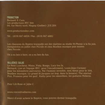 CD Vincent Vallières: Le Repère Tranquille