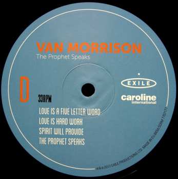 2LP Van Morrison: The Prophet Speaks