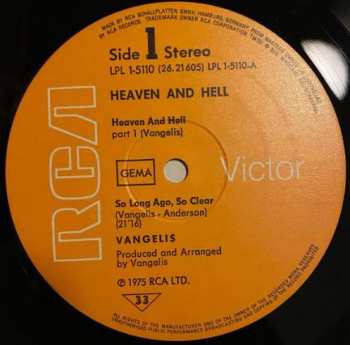LP Vangelis: Heaven And Hell