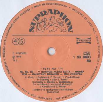 LP Various: 10/45 Na '74