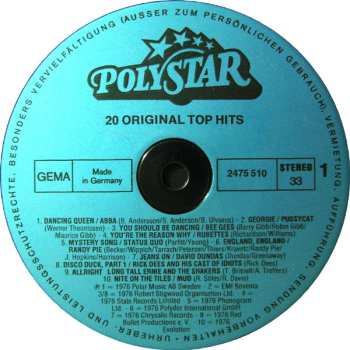 LP Various: 20 Original Top Hits