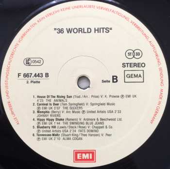 3LP/Caja Various: 36 World Hits