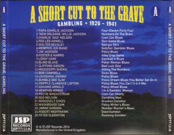 4CD/Caja Various: A Short Cut To The Grave (Gin, Justice, Jail & Judgement 1924-1942)