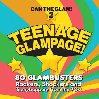 4CD/Caja Various: Teenage Glampage! (80 Glambusters Rockers, Shockers And Teenyboppers From The 70's!)