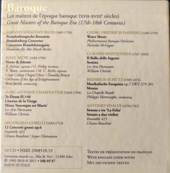 10CD/Caja Various: Baroque - Les Maîtres De L'Époque Baroque (XVII-XVIII siècle)