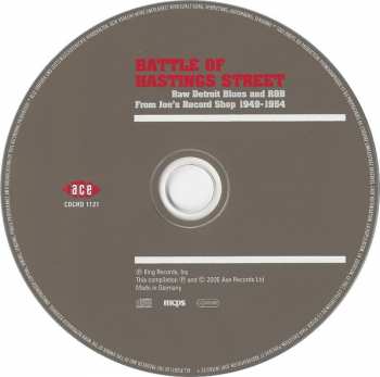 CD Various: Battle Of Hastings Street - Raw Detroit Blues And R&B From Joe's Record Shop 1949-1954