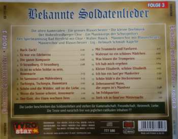 CD Various: Bekannte Soldatenlieder Folge 3