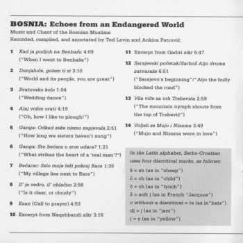 CD Various: Bosnia: Echoes From An Endangered World