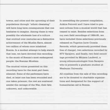 CD Various: Bosnia: Echoes From An Endangered World