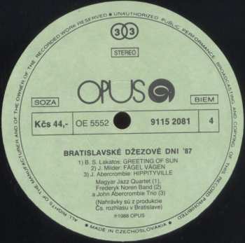 2LP Various: Bratislava Jazz Days '87