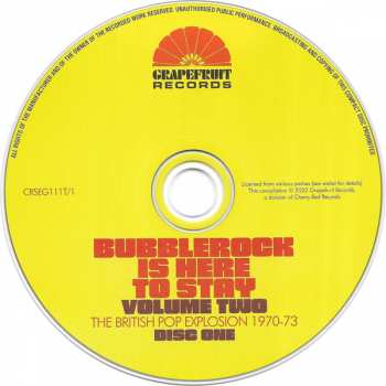 3CD/Caja Various: Bubblerock Is Here To Stay Volume Two - The British Pop Explosion 1970-73
