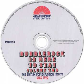 3CD/Caja Various: Bubblerock Is Here To Stay Volume Two - The British Pop Explosion 1970-73
