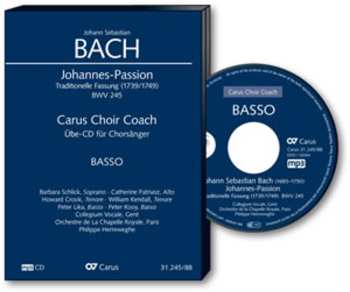 CD Various: Carus Choir Coach - Johann Sebastian Bach: Johannes-passion Bwv 245 (bass)