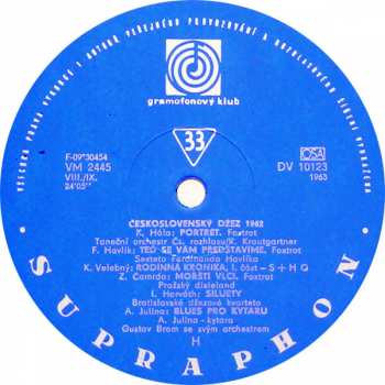 LP Various: Československý Jazz 1962