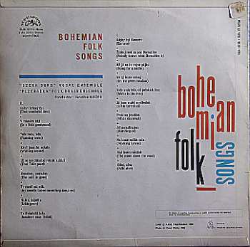 LP Various: Bohemian Folk Songs
