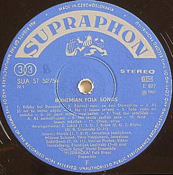 LP Various: Bohemian Folk Songs