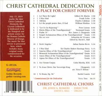 CD Various: Christ Cathedral Dedication (A Place for Christ Forever)