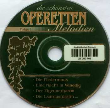 CD Various: Die Schönsten Operetten-Melodien (Folge 1)
