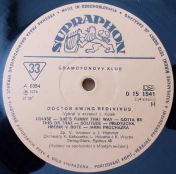 2LP/Caja Various: Doctor Swing Redivivus (Československý Swing Do Roku 1947) (2xLP + BOX + BOOKLET)