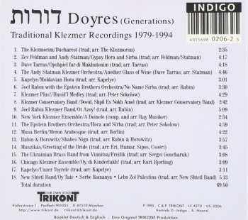 CD Various: דורות = Doyres = Generations (Traditional Klezmer Recordings 1979-1994)