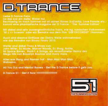 3CD Various: D.Trance 51 (The Summer Edition)