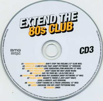 3CD/Caja Various: Extend The 80s Club (Essential 12" And Extended Mixes Of 80s Club Classics)