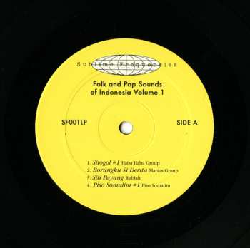 LP Various: Folk And Pop Sounds Of Sumatra Vol 1 LTD