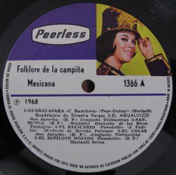 3LP/Caja Various: Folklore De La Campiña Mexicana