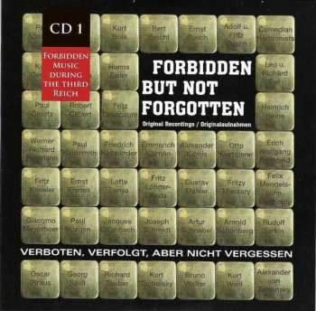 10CD/Caja Various: Forbidden But Not Forgotten = Verboten, Verfolgt, Aber Nicht Vergessen (Forbidden Music During The Third Reich)