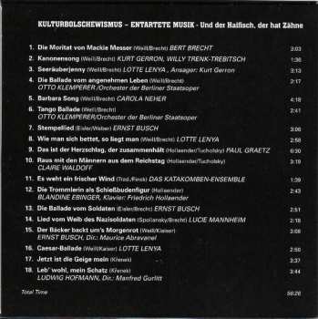 10CD/Caja Various: Forbidden But Not Forgotten = Verboten, Verfolgt, Aber Nicht Vergessen (Forbidden Music During The Third Reich)