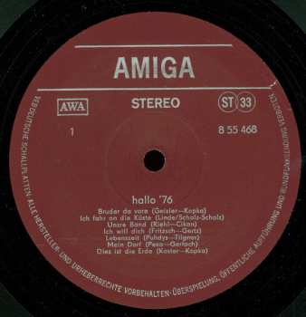 LP Various: Hallo '76