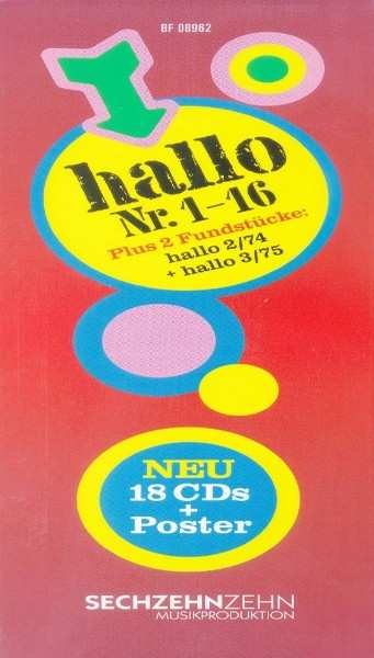 18CD/Caja Various: Hallo Nr. 1-16 + Hallo 2/74 + Hallo 3/75 LTD