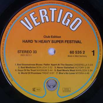 LP Various: Hard 'N Heavy Super Festival