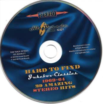CD Various: Hard To Find Jukebox Classics – 1963-64: 29 Amazing Stereo Hits